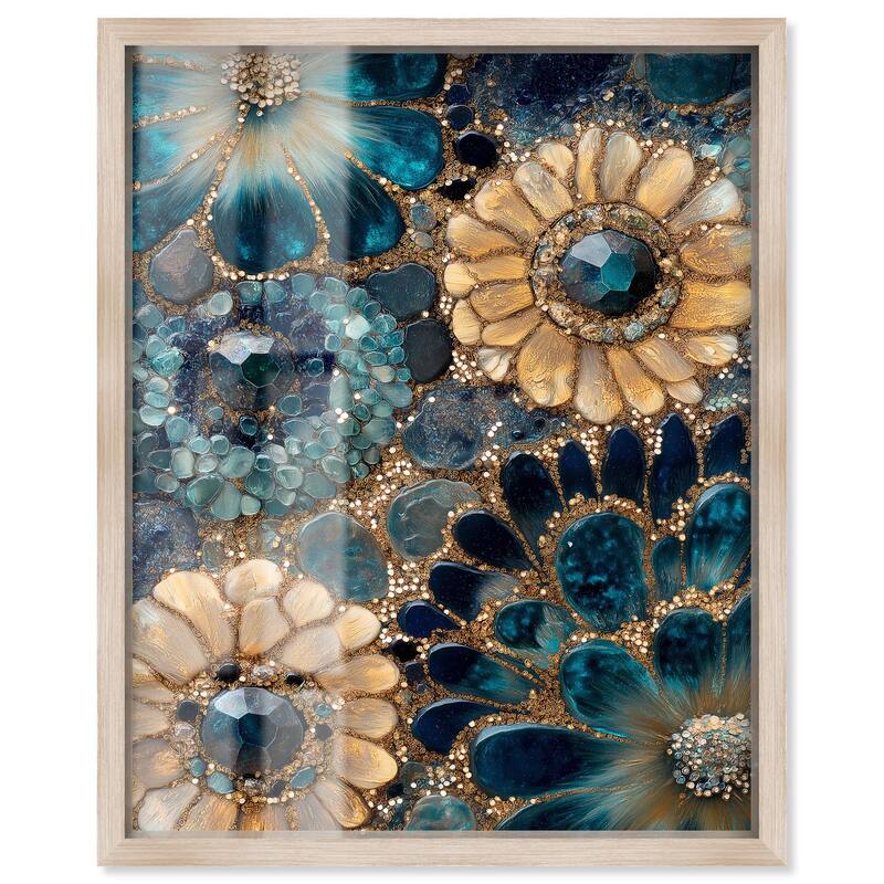 Opulent Geode III Shadowbox by Art Remedy - Natural - 24" x 30"