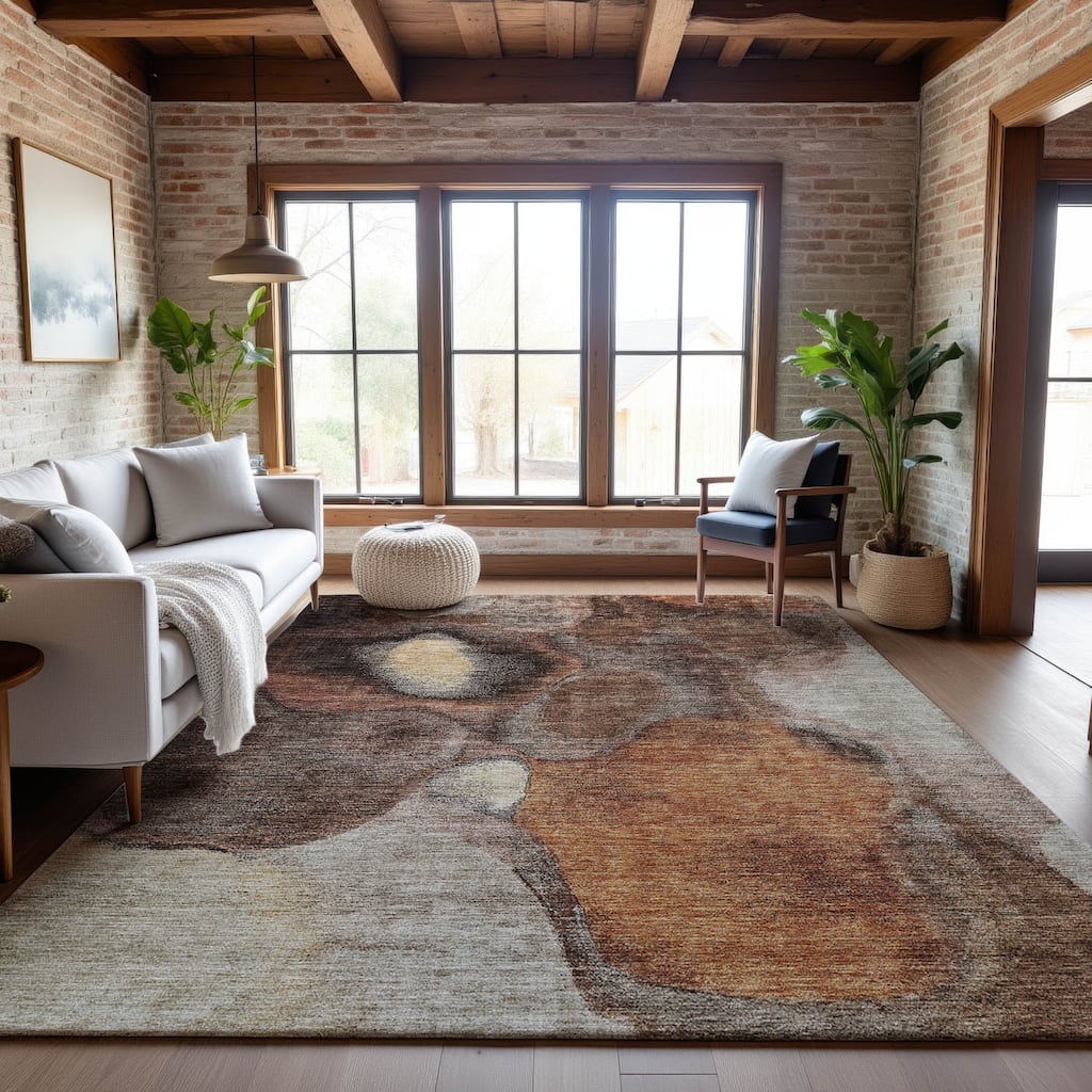 Premium Washable Super Soft Abstract Mod Mayfield Rug