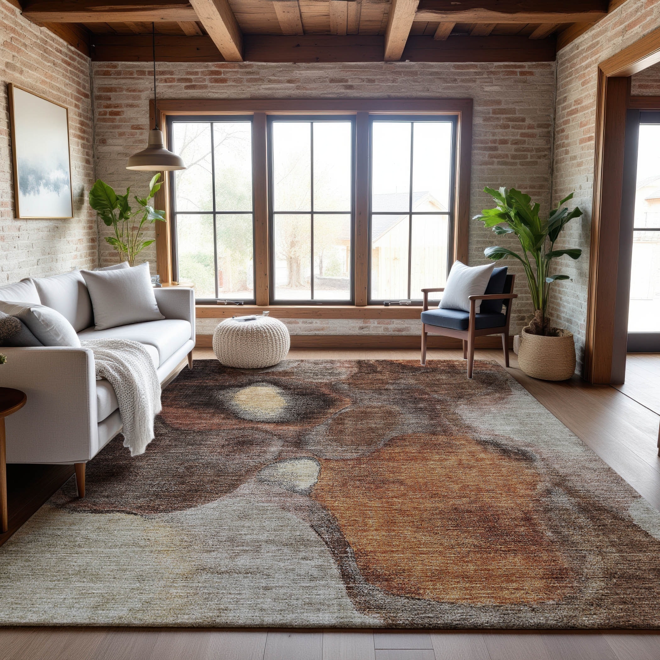 Premium Washable Super Soft Abstract Mod Mayfield Rug