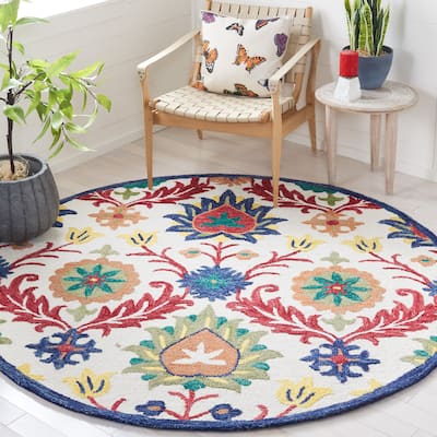SAFAVIEH Handmade Blossom Malka Floral Wool Rug
