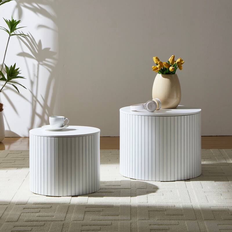 Nested table set 2 pieces, MDF coffee table set Living room/lounge area
