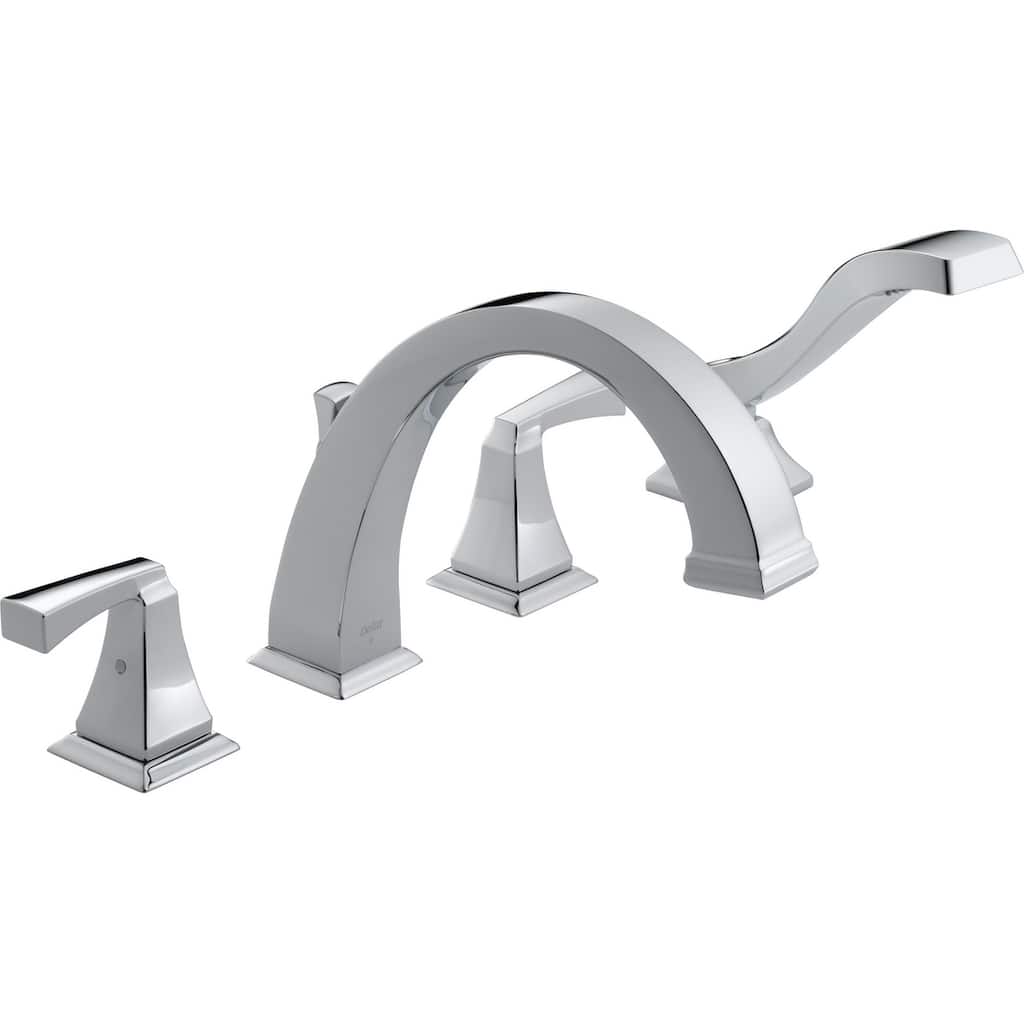 Delta Dryden Deck Mounted Roman Tub Filler Trim with Lever Handles -