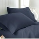 preview thumbnail 29 of 38, Home Collection Premium Ultra Soft 2-piece Microfiber Pillowcase Set King - Navy