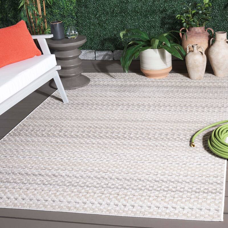 SAFAVIEH Stella Zheka Modern & Contemporary Rug - 4' x 6' - Beige/Grey