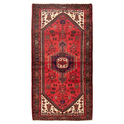 ECARPETGALLERY Hand-knotted Andelz Red Wool Rug - 3'5 x 6'7