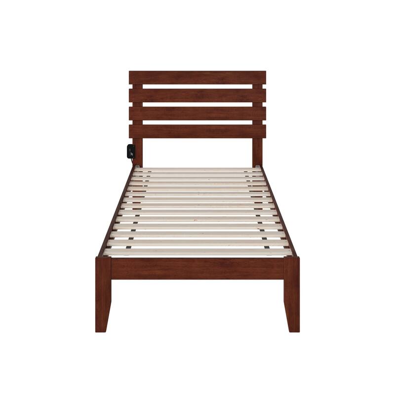 Oxford Platform Bed with USB Charger