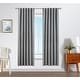 preview thumbnail 20 of 22, Nautica Robin Thermal Woven Room Darkening Back Tab Window Curtain Panel Pair 104" x 84" - Charcoal