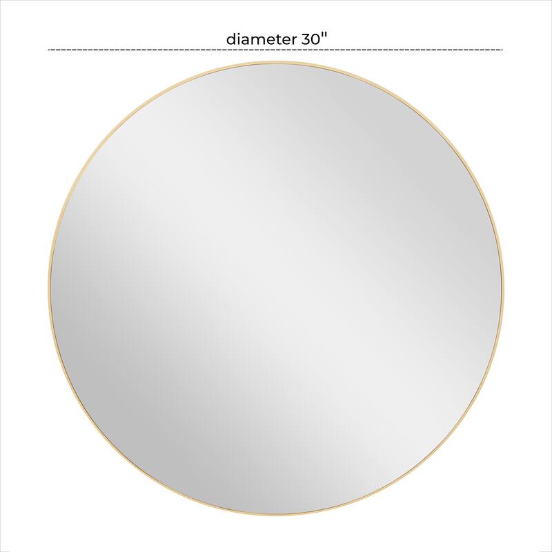 Multiple Frame Finishes / Sizes Modern Contemporary Round Wall Mirrors