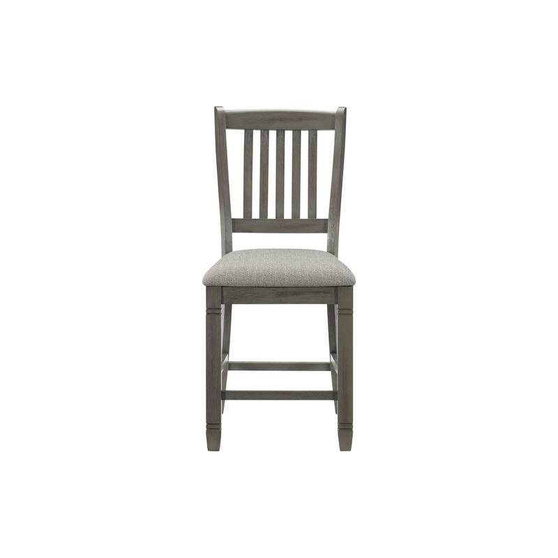 Moreen Gray Fabric Counter Height Set