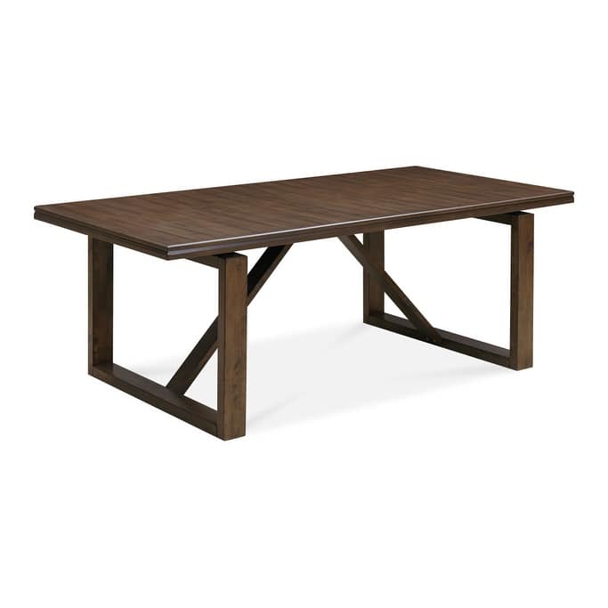 HomeRoots 84" Dark Brown Wood Sled Base Dining Table - 84 in. x 30 in. x 42 in.