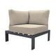 preview thumbnail 5 of 7, Razor Gray Aluminum Outdoor Modular Sectional Sofa with Cushions