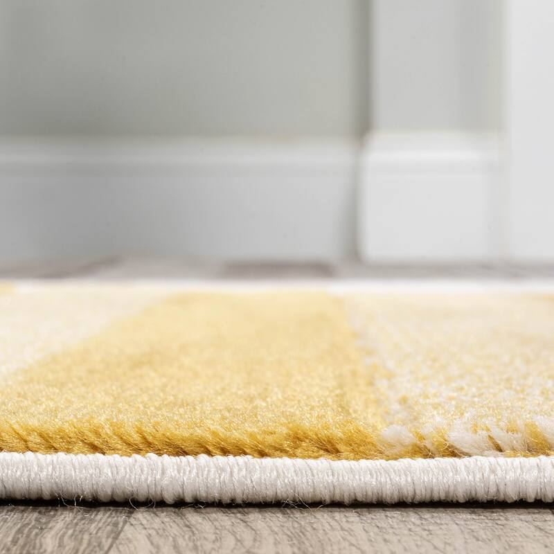 JONATHAN Y Geo Striped Circles Area Rug