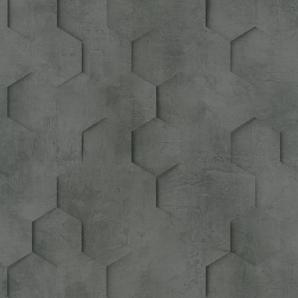 Galerie Wallcoverings The Loft Collection Geometric Hexagon Matte Finish Vinyl on Non-woven Wallpaper Roll
