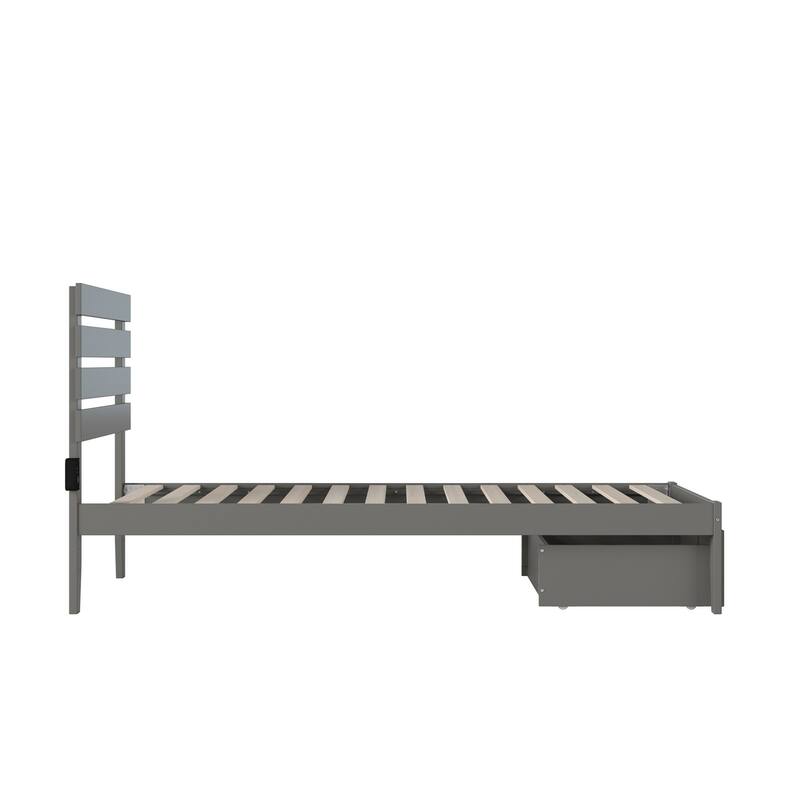 Oxford Platform Bed with Foot Drawer