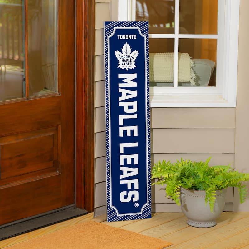 47" Double Sided Seasonal Porch Leaner, Toronto Maple Leafs - 47" x 11.25"