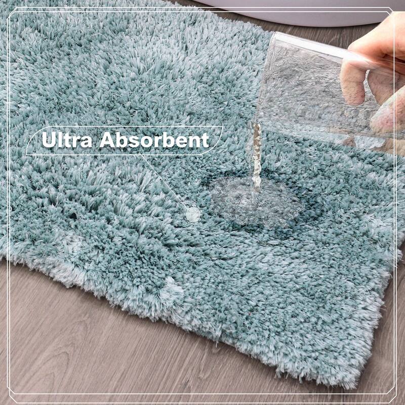 Element Plush Bathroom Rugs Quick-Dry Bathroom Mat, Washable & Absorbent Bath Rugs