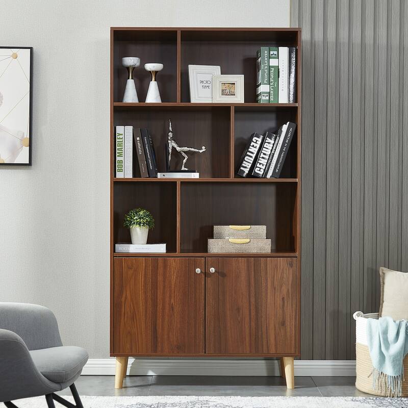 Bookcase,Bookshelf with Doors