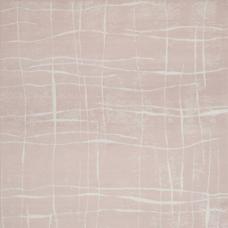 Hila Power Loomed Distressed Abstract Modern Non Skid Stain Resistant Area Rug By HomeRoots - 138' X '100' X '0.39