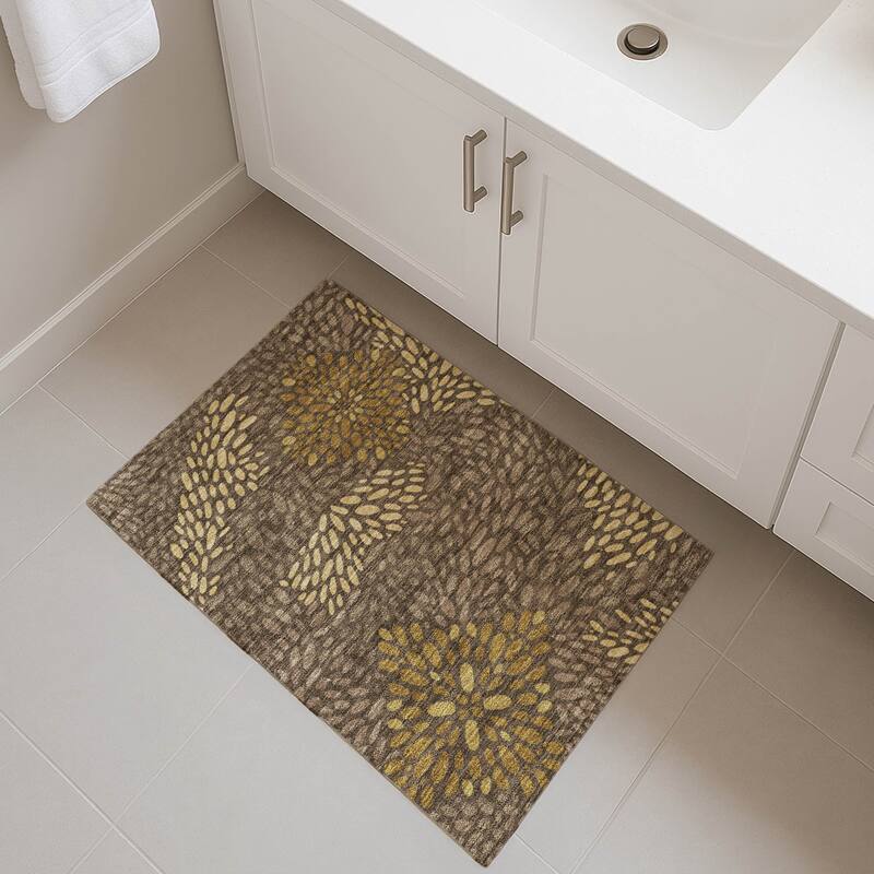 Machine Washable Indoor/ Outdoor Modern Genoa Chantille Rug