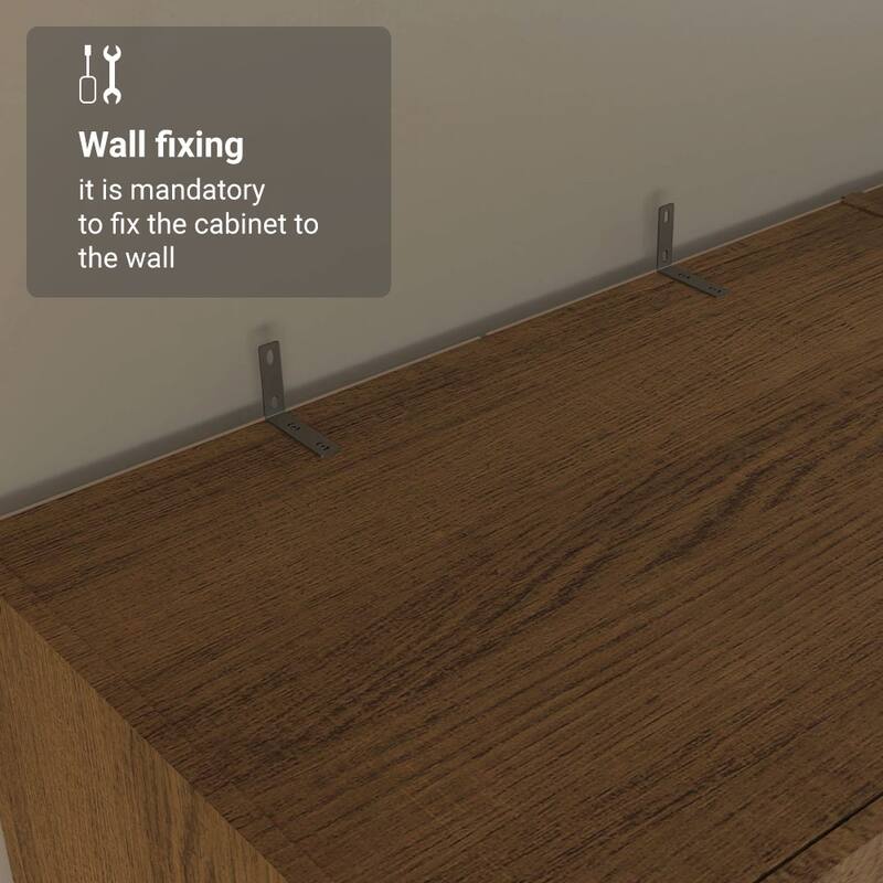 MADESA 4 Doors 2 Drawers Wardrobe Set