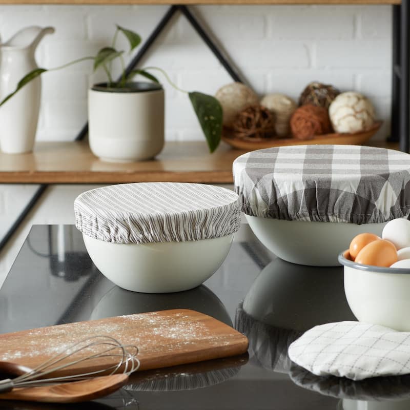 DII Asst Stone Farmhouse Woven Dish Cover (Set of 3)