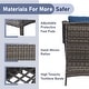 preview thumbnail 90 of 89, Outdoor Wicker High Back Club Chair with Cushions (Set of 2)