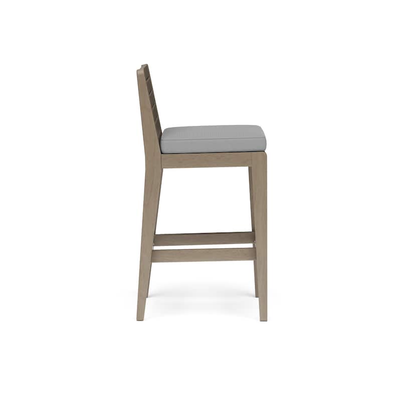 Homestyles Sustain Brown Wood Outdoor Barstool - 18" x 21" x 40"