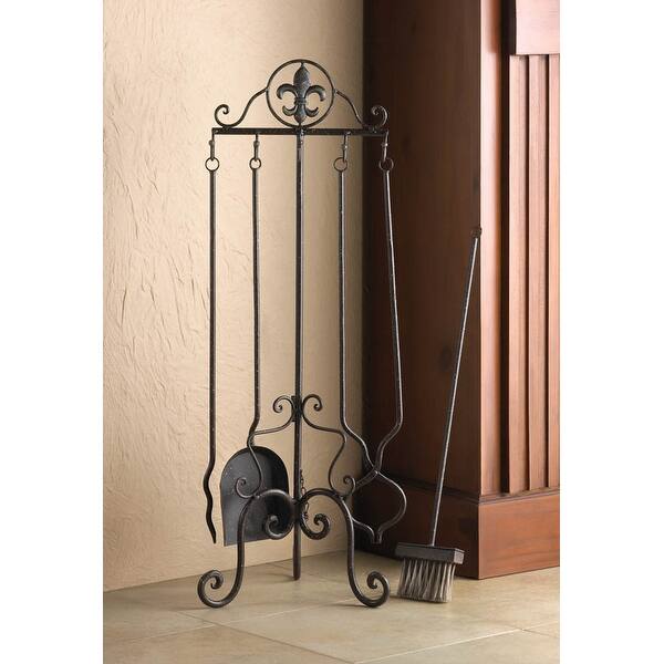 Shop Fleur De Lis Fireplace Tool Set Overstock 14223772