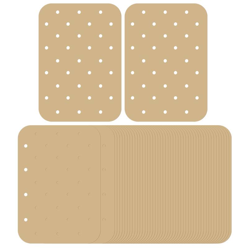 Air Fryer Parchment Paper Liners, 50pcs Non Stick Baking Paper,Brown - Brown