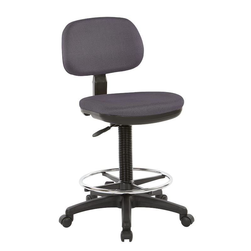 Sculptured Seat and Back Drafting Chair - diamond jet