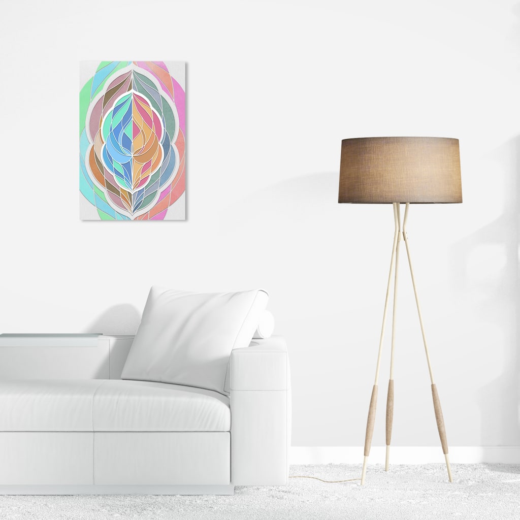 Wynwood Studio Canvas Abstract Scales Blue and Light Blue Modern & Contemporary Wall Art Canvas Print