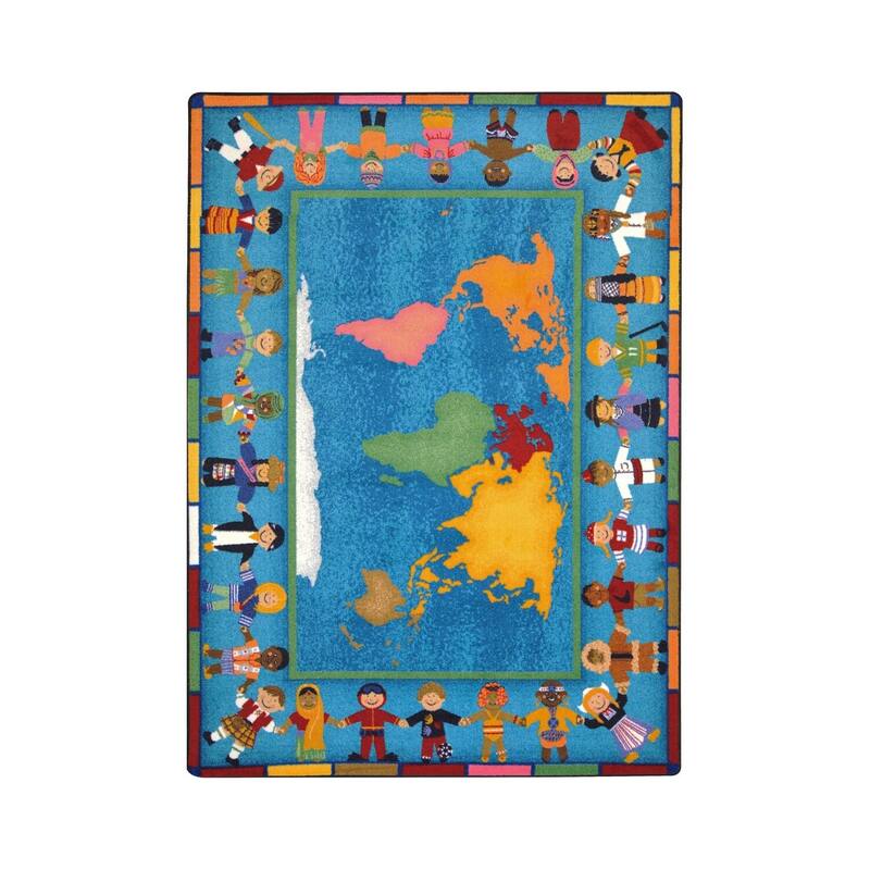 Multi - durable soft decorative rug for home, living room & bedroom - 7' x 7' Round