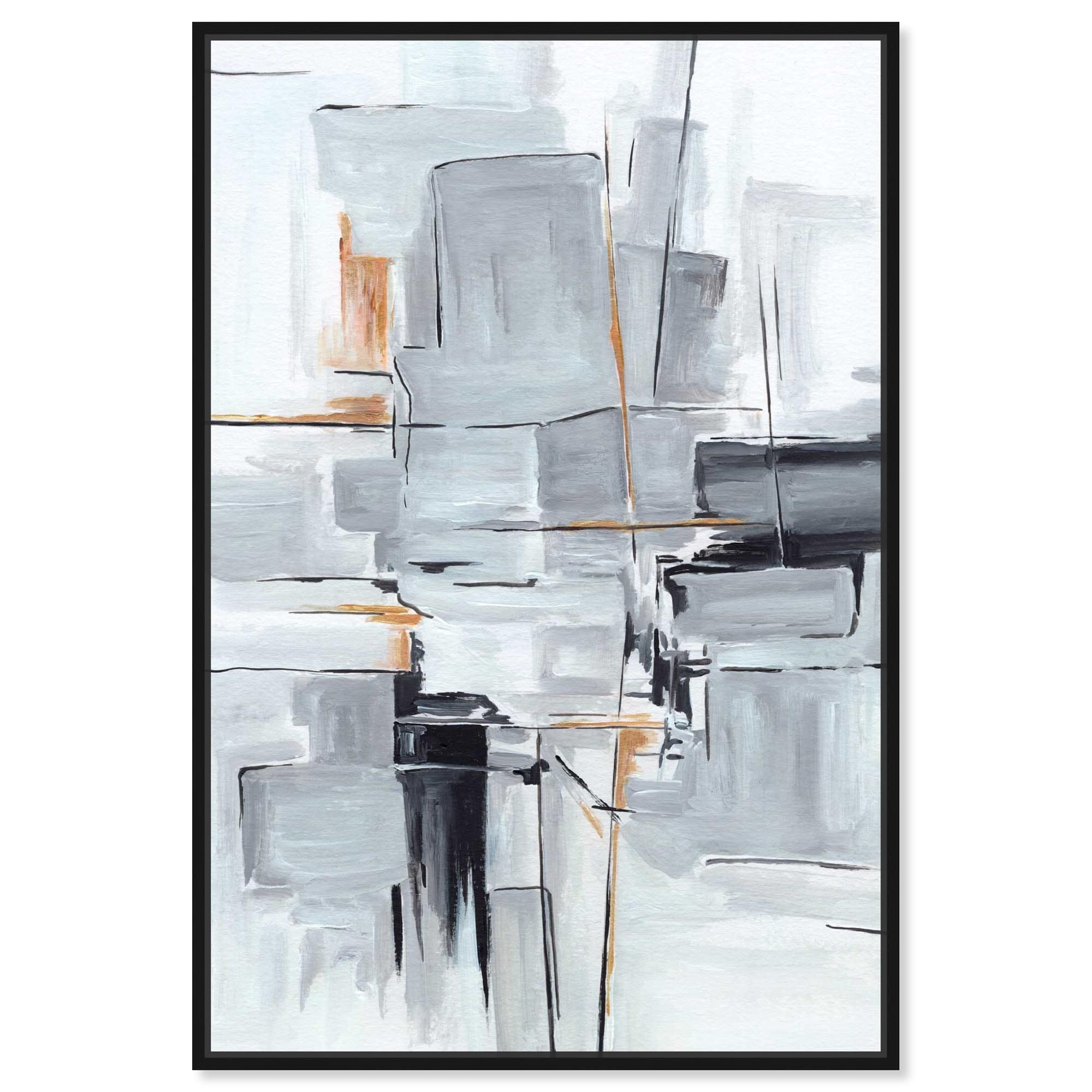 Elegant Grey Shades I Canvas by Art Remedy