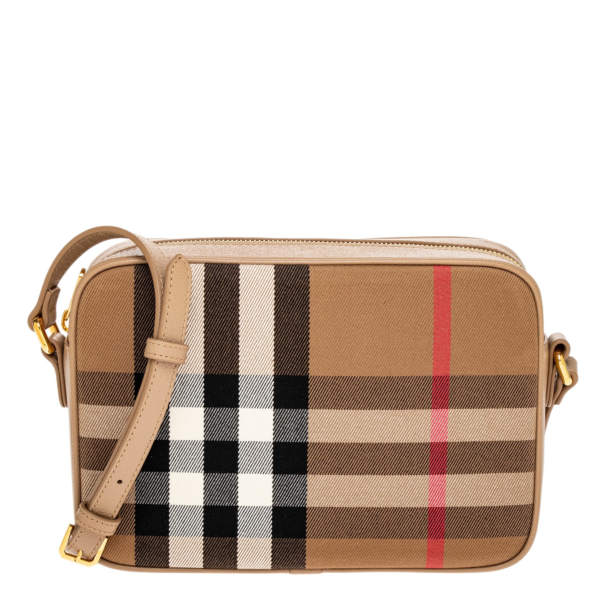 バッグ BURBERRY BAG Burberry Check Crossbody Camera Bag - Overstock - 42713579