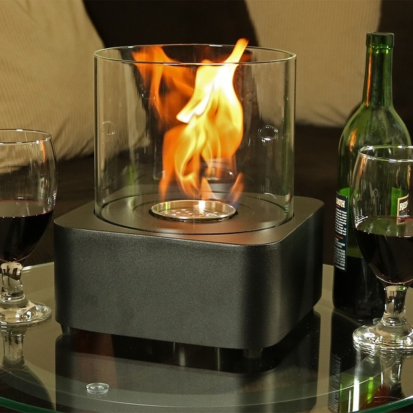 Sunnydaze Cilindro Ventless Bio Ethanol Tabletop Fireplace