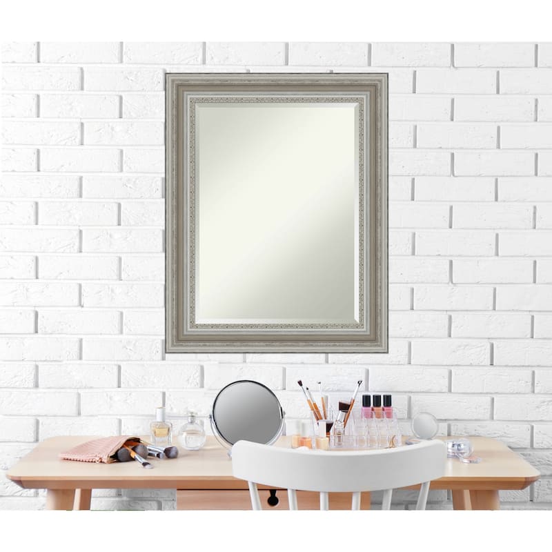 Beveled Wall Mirror - Parlor Black Frame