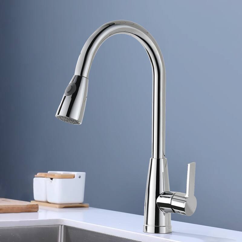 Topcraft High-arc Stainless Steel kitchen Sink Faucet