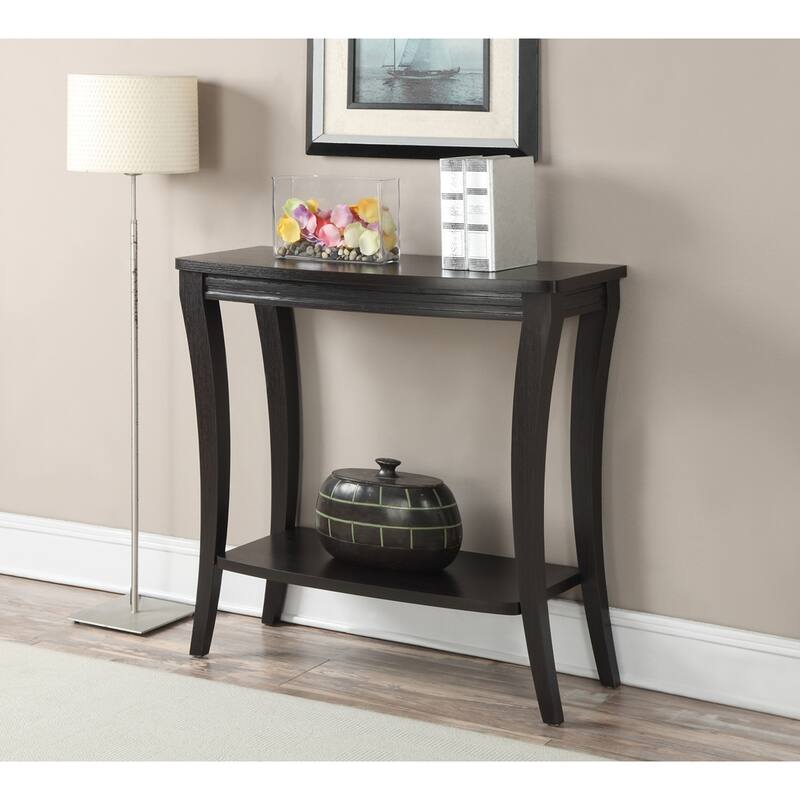 Convenience Concepts Newport Console Table with Shelf - Espresso