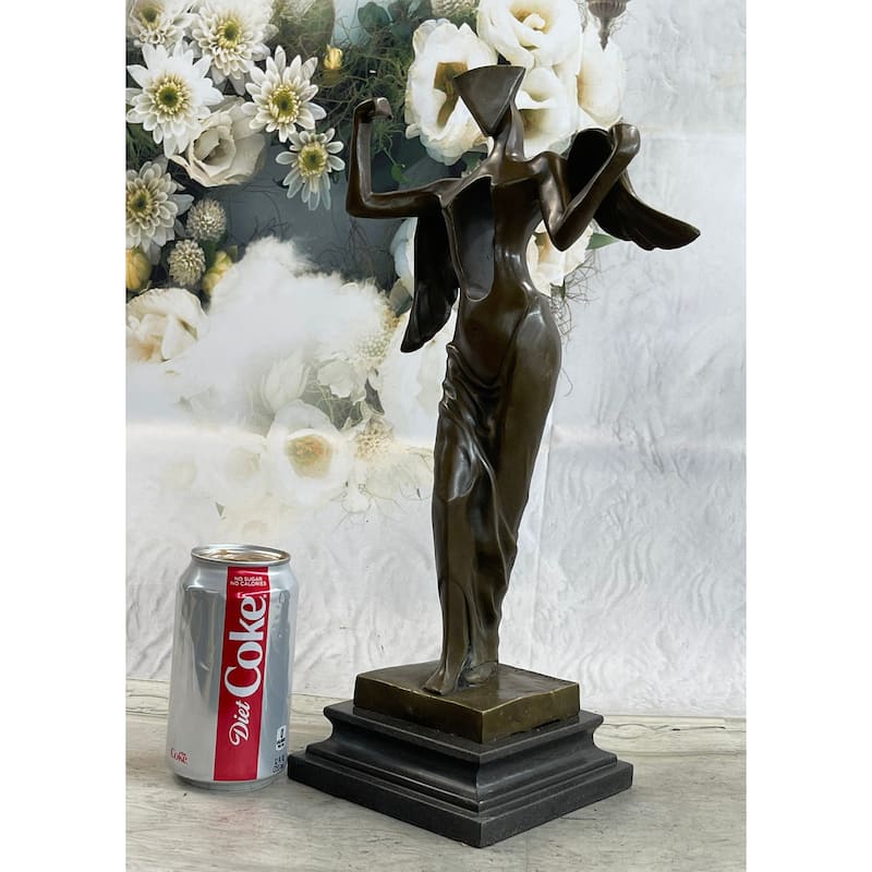 Tribute To Dali Heavenly Abstract Modern Art Angel Bronze Figurine Sculpture Art