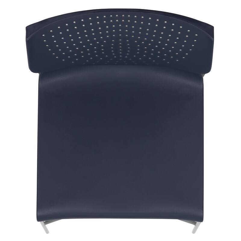 661 lb. Capacity Full Back Stack Chair with Powder Coated Frame