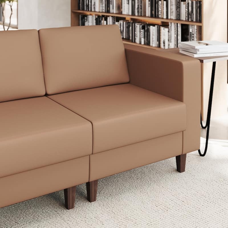 Commercial Modular Right Arm Chair with AC/USB/USB-C Chargers - 28.25"W x 31.5"D x 31.75"H