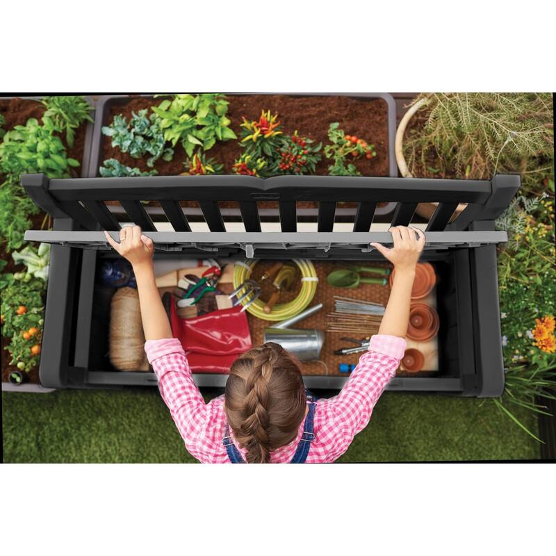 Keter Solana 70 Gallon Resin Storage Bench - N/A