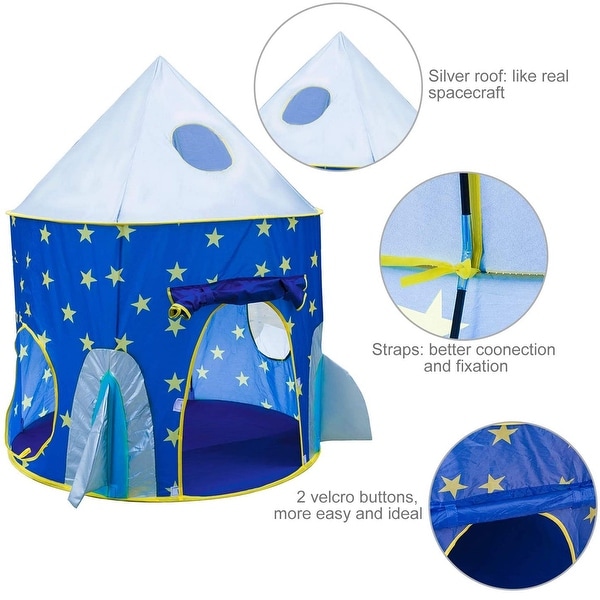 kids rocket ship tent