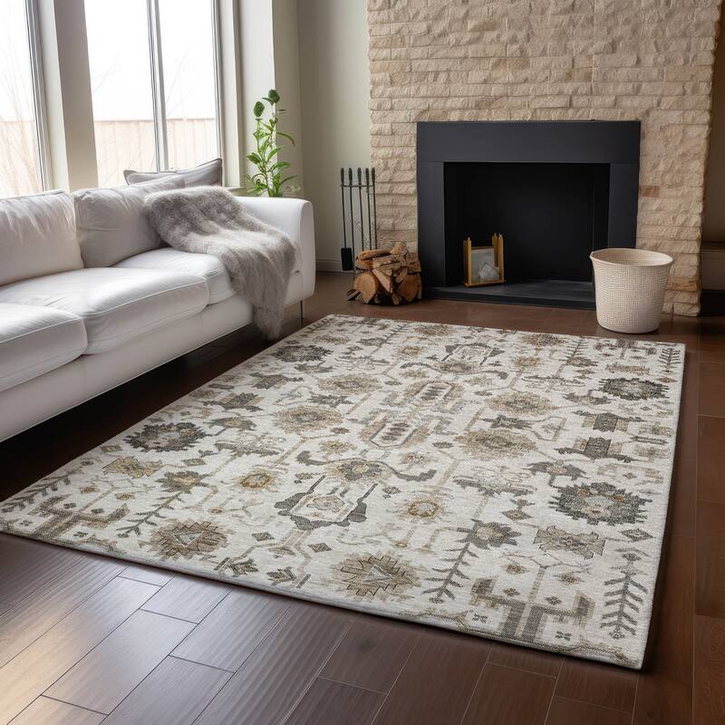 Premium Washable Super Soft Traditional Global Mayfield Rug