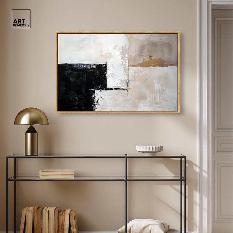 Black Dust and White Ash II Canvas by Art Remedy