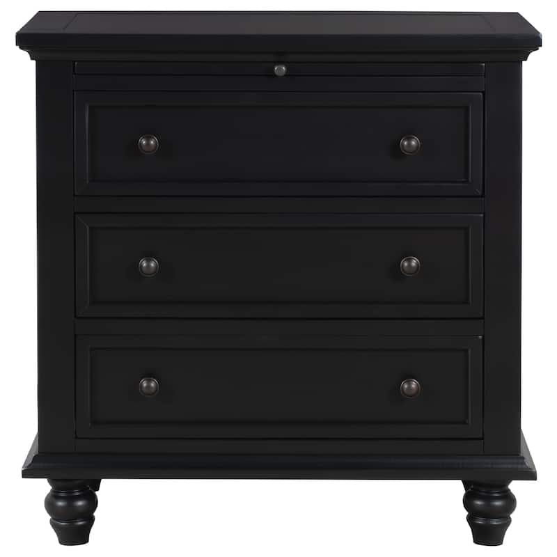 3-Drawer Storage Wood Cabinet