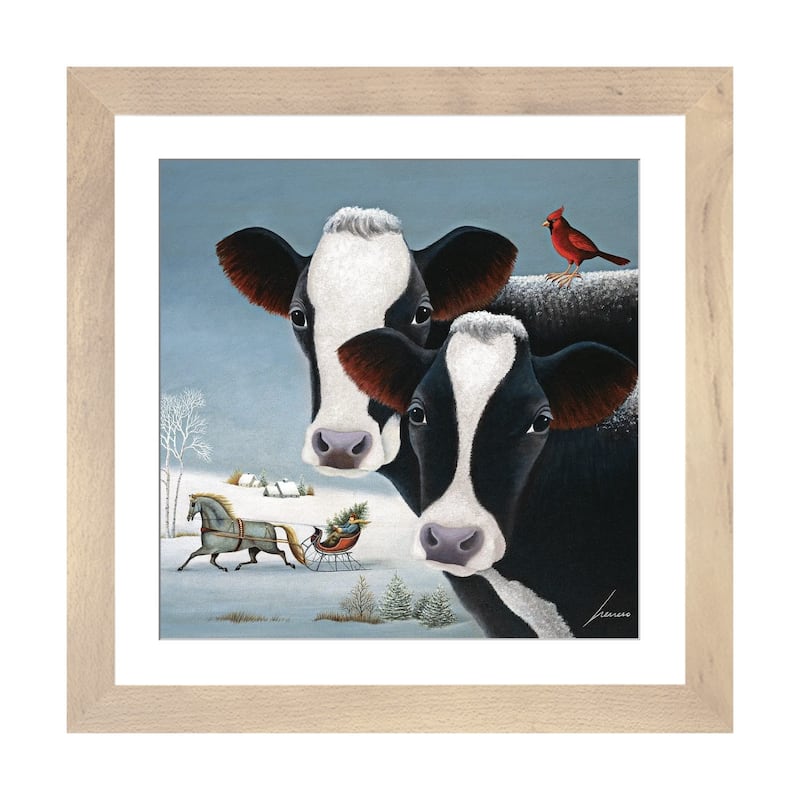 iCanvas "Winter Watch" by Lowell Herrero - Natural - 16x16x1