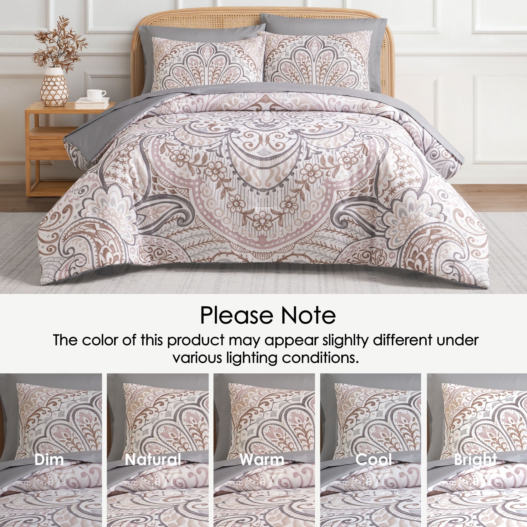Layla Damask Reversible Bed in a Bag