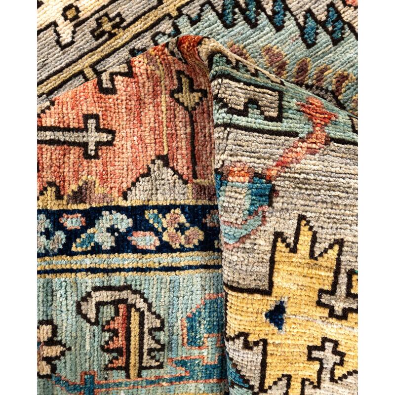 Serapi One-of-a-Kind Hand-Knotted Area Rug - Gray - 4' 1" x 5' 11"