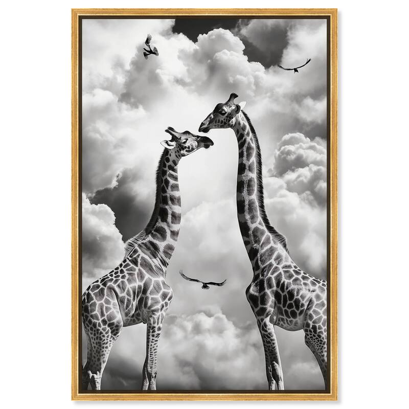 Giants in Love I Canvas by Art Remedy - 16" x 24" - Gold